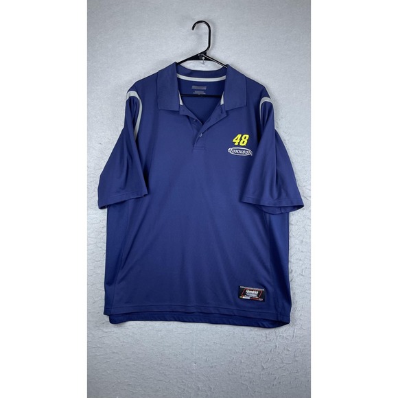 Natura Bisse Other - Jimmie Johnson Shirt Mens XL Blue NASCAR Racing 48‎ Hendrick Motorsports Polo